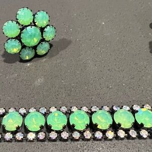 Choker and earrings from Harrods London, 1990’s